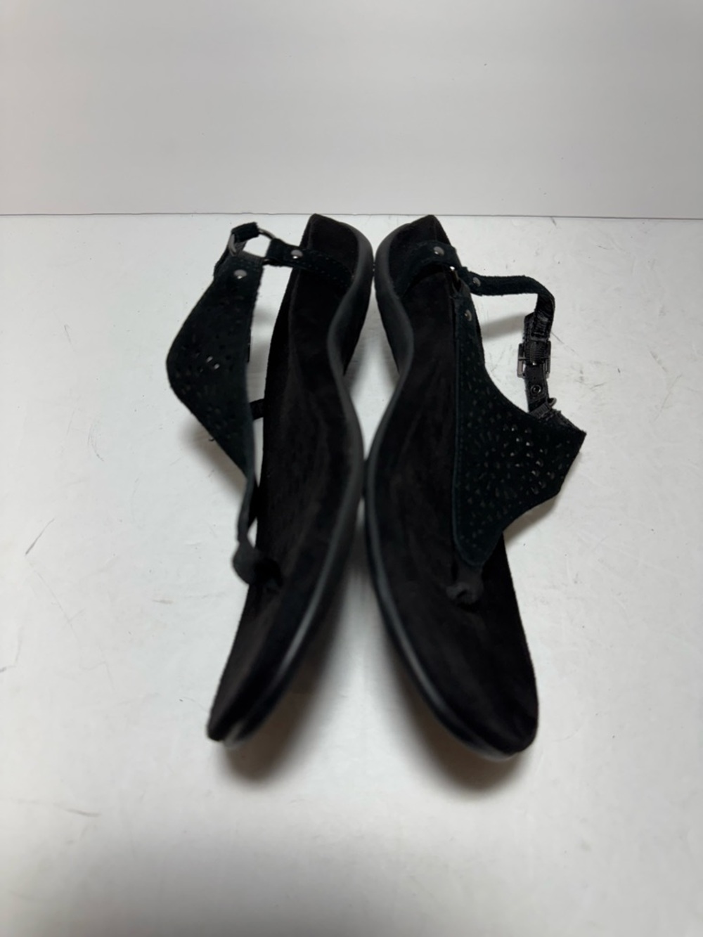 Vionic Kirra Sandals Black Perf Leather Comfort Casual Summer Beach Size 8.5 - Picture 5 of 9